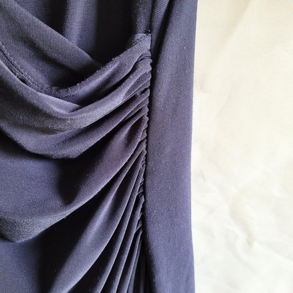 Lauren Ralph Lauren Navy Blue Sequin Top Sleeveless Dress - Picture 5 of 9